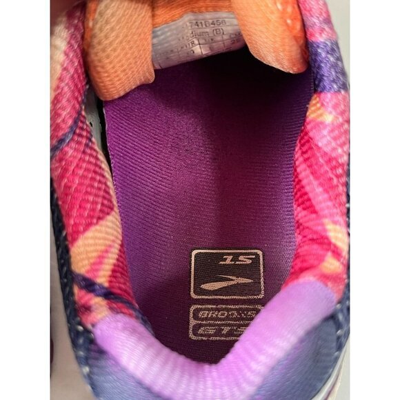 Brooks Adrenaline GTS 15 Running Shoes Womens Sz 8 M (B) Blue Purple Orange - Picture 5 of 10